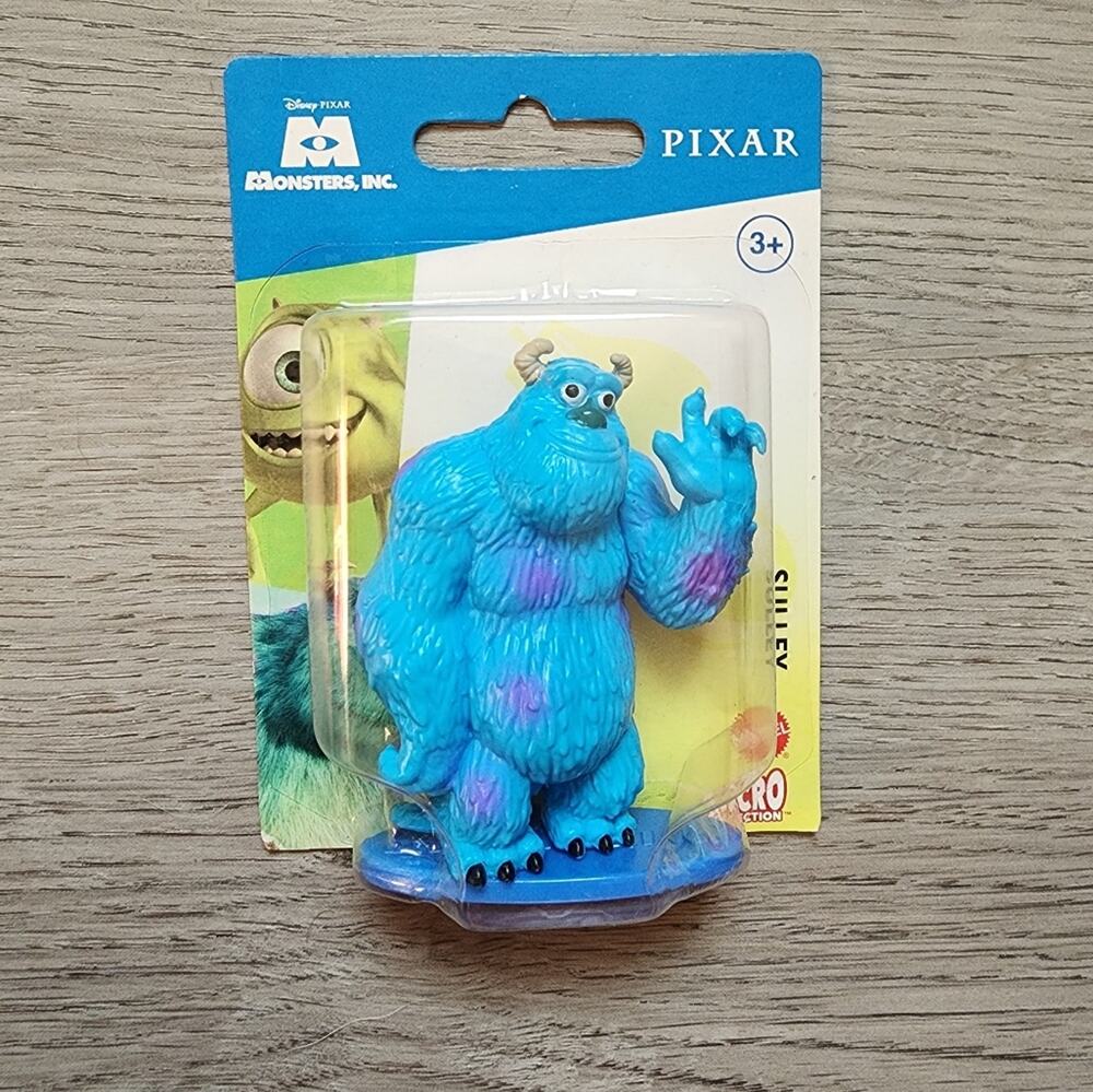 New in Box Mattel Monsters Inc. Sulley Figurine Micro Collection Disney Pixar